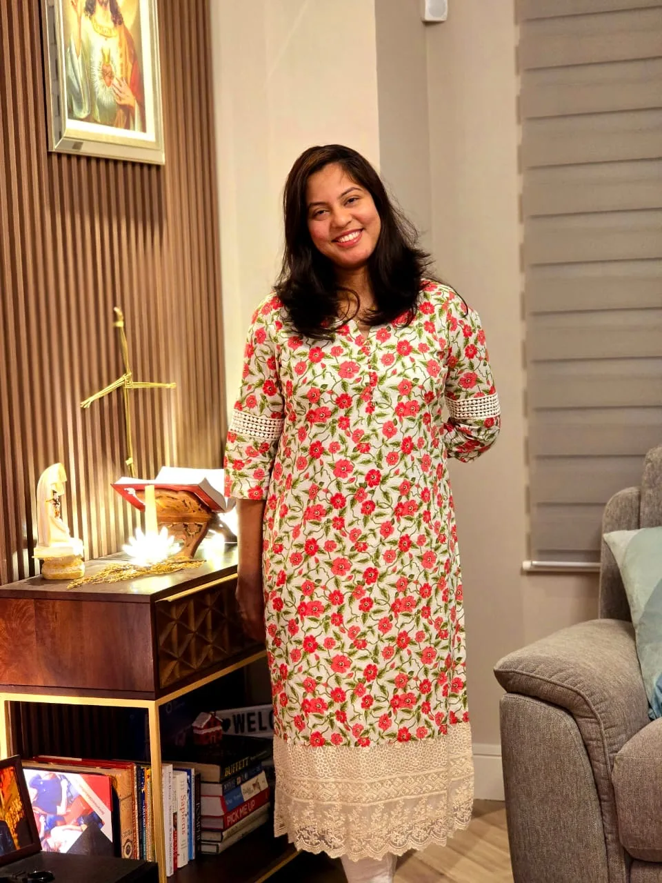 Customer wearing Zerah Designs