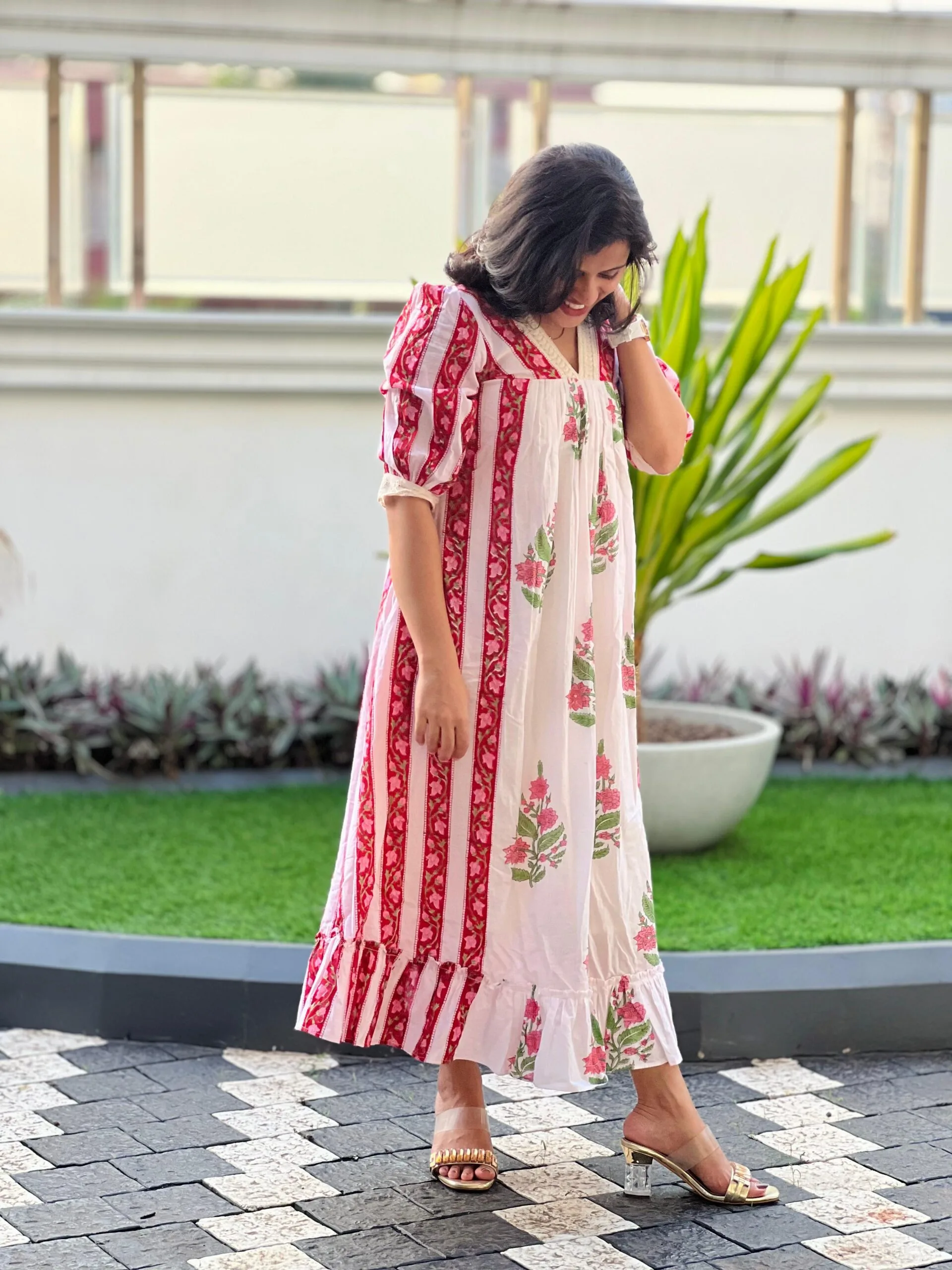 Customer wearing Zerah Designs