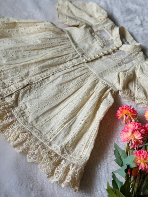 ESTHER SCHIFFLI EMBROIDERED KIDS DRESS