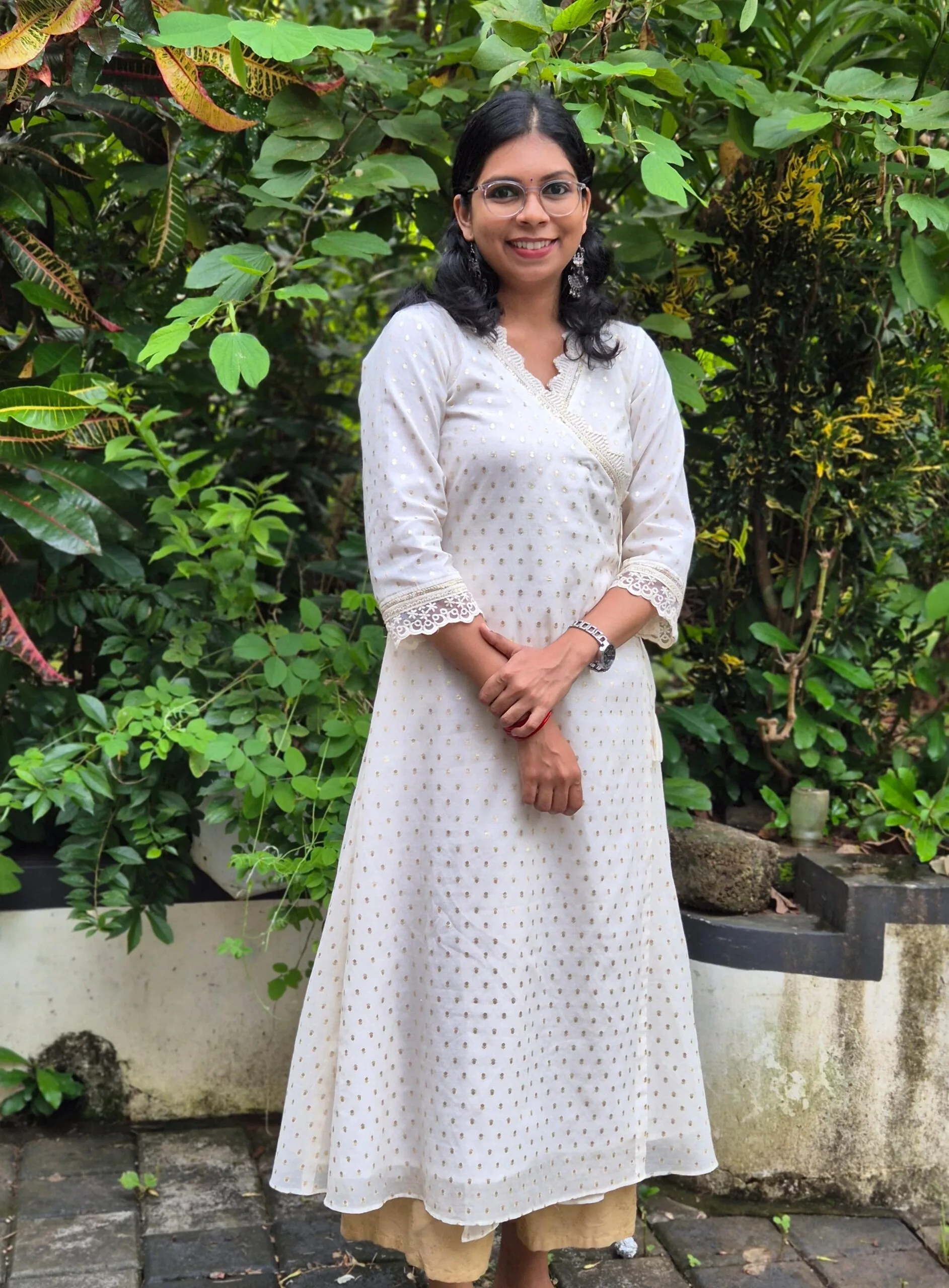 Customer wearing Zerah Designs