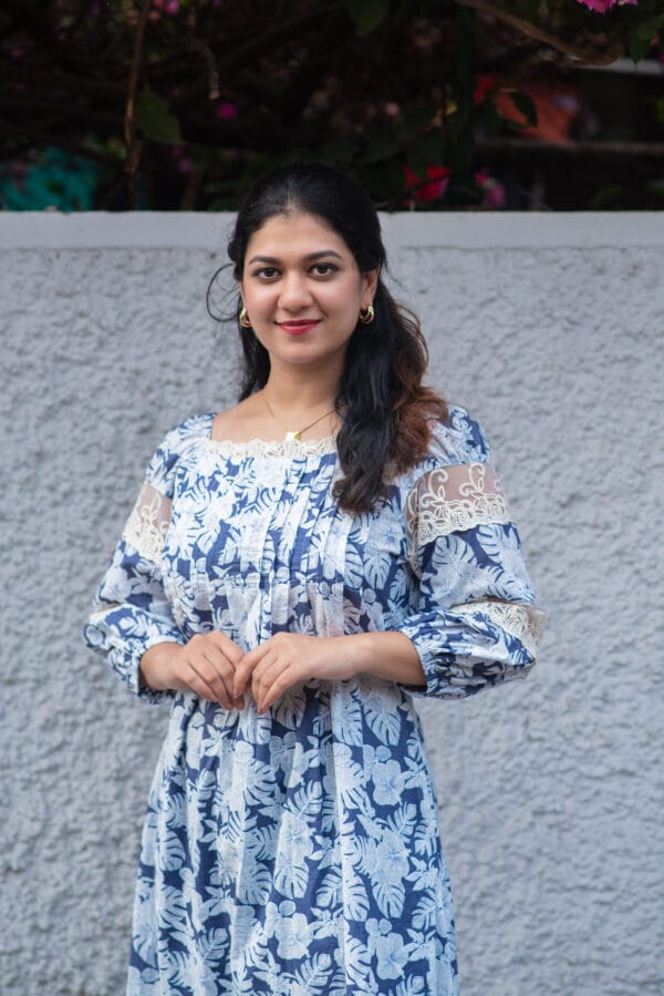 NILA MISTY LAVENDER FLORAL DRESS