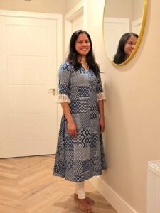 Customer wearing Zerah Designs