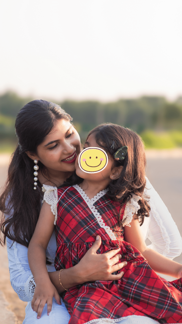 HOLLY MINI GREEN & RED GINGHAM COTTON DRESS