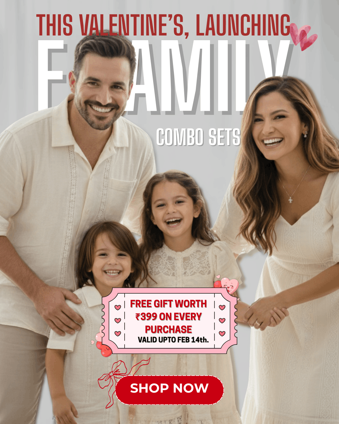 Valentine's Family Combo Set Collection