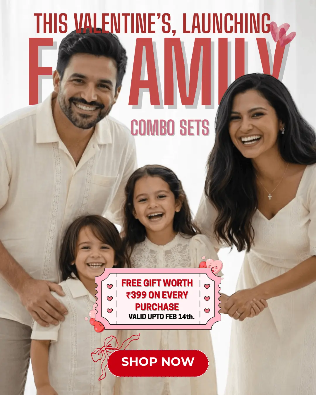 Valentine's Family Combo Set Collection