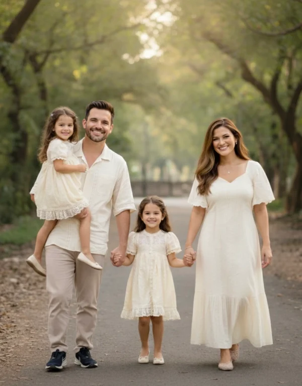 HANNA, LUCAS & ESTHER (SET OF 2) OFF-WHITE FAMILY COMBO SET