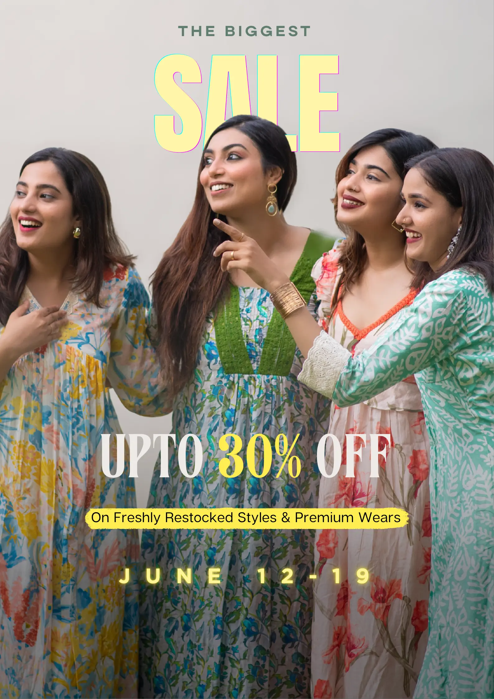 Florals and Pastels — handcrafted mul and Chanderi